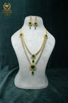 CZ-Stone Necklace and Earrings Set