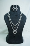 CZ-Stone Necklace and Earrings Set