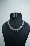 Fast Fashion CZ-Stone Necklace and Earrings Set