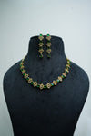 Elegant CZ-Stone Necklace and Earrings Set