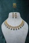 CZ-Stone Necklace and Earrings Set