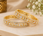 1 Gram Gold CZ Stone Bangles