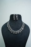 Elegant CZ Stone Necklace and Earrings Set