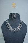 CZ-Stone Necklace and Earrings Set