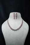 ElegantCZ Stone Necklace and Earrings Set