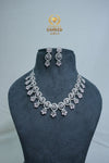 CZ-Stone Necklace and Earrings Set