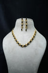 Elegant CZ-Stone Necklace and Earrings Set