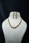 Elegant CZ-Stone Necklace and Earrings Set
