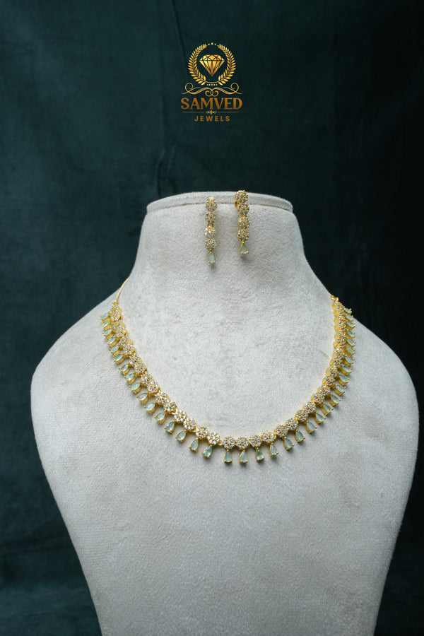 SPECIAL CZ-Stone Necklace and Earring Set