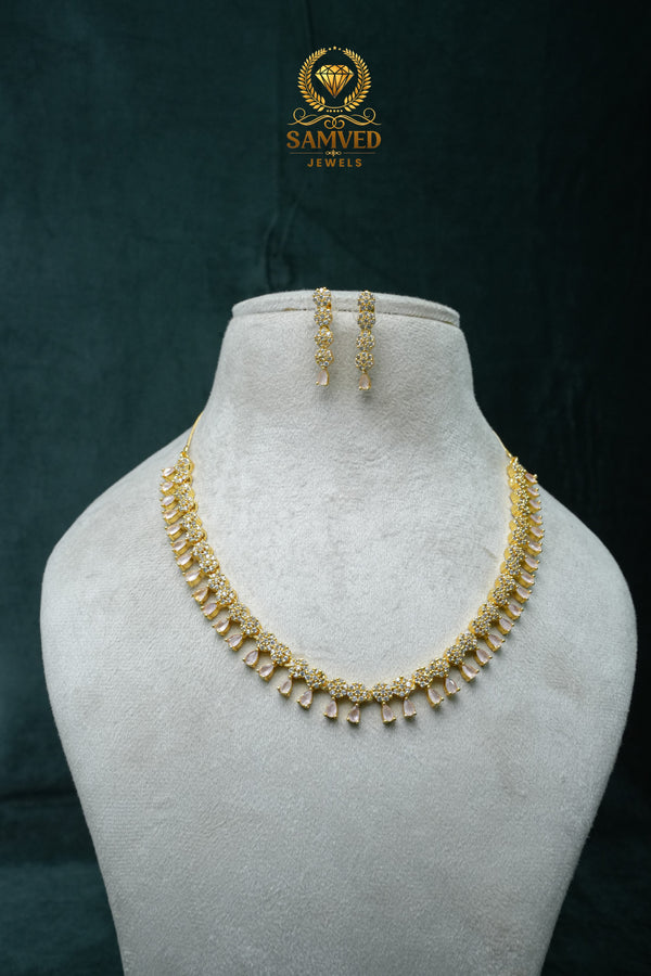 SPECIAL CZ-Stone Necklace and Earring Set