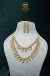 Elegant CZ Stone Necklace and Earrings Set