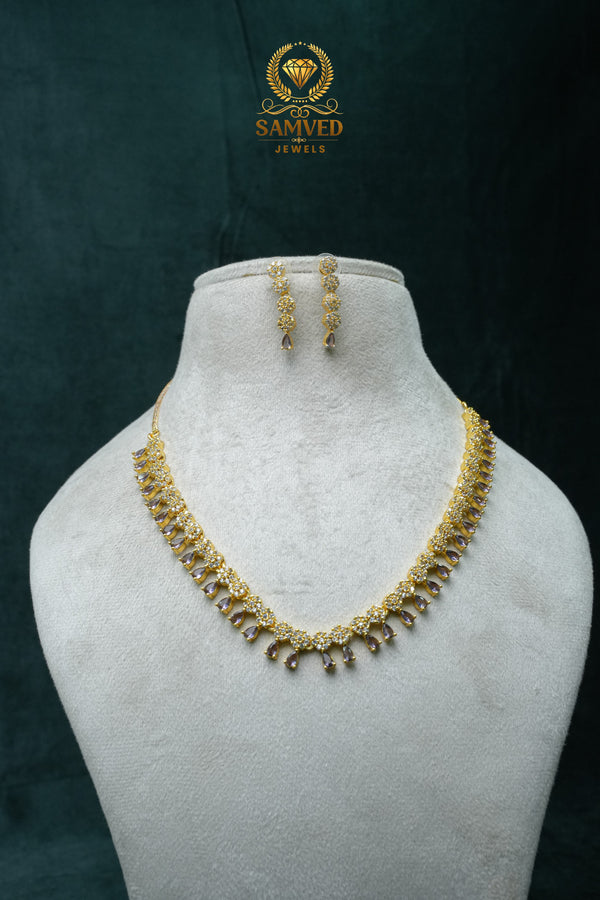SPECIAL CZ-Stone Necklace and Earring Set