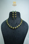 Elegant CZ-Stone Necklace and Earrings Set