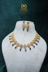 Graceful CZ-Stone Necklace and Earrings Set