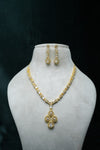 CZ-Stone Necklace and Earrings Set