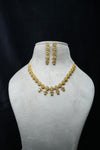 Elegant CZ-Stone Necklace and Earrings Set