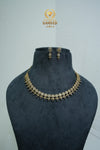 Elegant CZ-Stone Necklace and Earrings Set