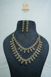 Elegant CZ Stone Necklace and Earrings Set