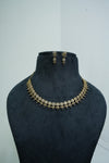 Elegant CZ-Stone Necklace and Earrings Set