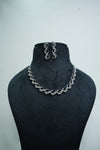Elegant CZ-Stone Necklace and Earrings Set