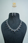 CZ-Stone Necklace and Earrings Set