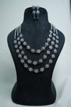 Luxurious CZ-Stone Necklace and Earrings Set