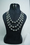 Luxurious CZ-Stone Necklace and Earrings Set