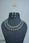 ElegantCZ Stone Necklace and Earrings Set