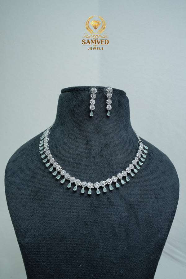 SPECIAL CZ-Stone Necklace and Earring Set