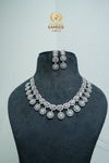Fashion CZ-Stone Necklace and Earrings set