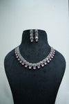 Fast Fashion CZ-Stone Necklace and Earrings Set