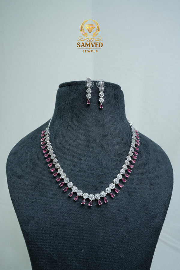 SPECIAL CZ-Stone Necklace and Earring Set