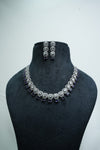 Fast Fashion CZ-Stone Necklace and Earrings Set