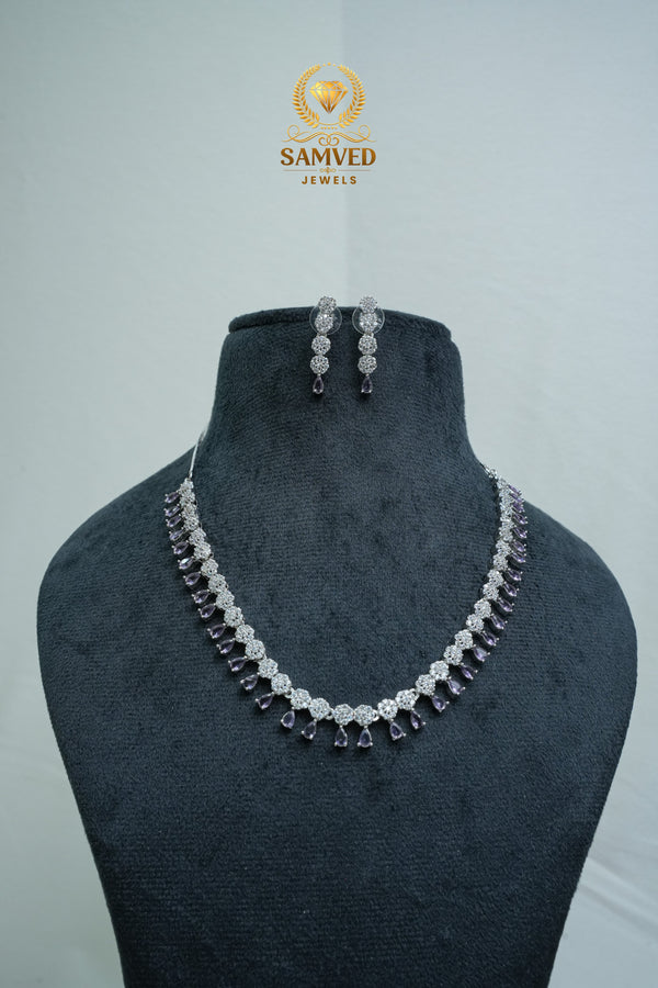 SPECIAL CZ-Stone Necklace and Earring Set