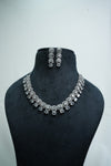 Fast Fashion CZ-Stone Necklace and Earrings Set