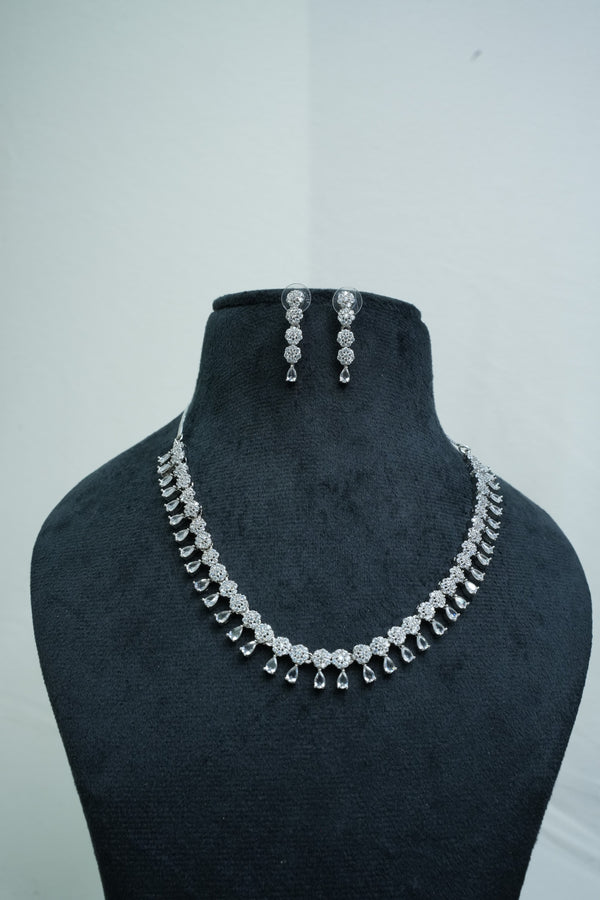 SPECIAL CZ-Stone Necklace and Earring Set