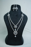 CZ-Stone Necklace and Earrings Set