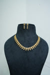 Elegant CZ-Stone Necklace and Earrings Set
