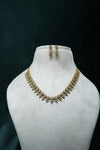 Elegant CZ-Stone Necklace and Earrings Set