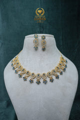 CZ-Stone Necklace and Earrings Set