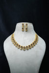 Elegant CZ Stone Necklace and Earrings Set