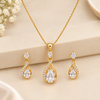 1 Gram Gold CZ Stone Pendant Set
