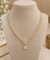 1 Gram Gold CZ Stone Necklace
