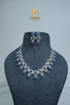 CZ-Stone Necklace and Earrings Set