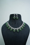 Luxurious CZ-Stone Necklace and Earring Set