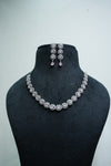 ElegantCZ Stone Necklace and Earrings Set