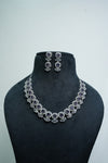 Elegant CZ Stone Necklace and Earrings Set
