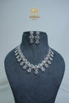 CZ-Stone Necklace and Earrings Set