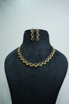 Elegant CZ-Stone Necklace and Earrings Set