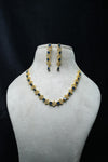 Elegant CZ-Stone Necklace and Earrings Set